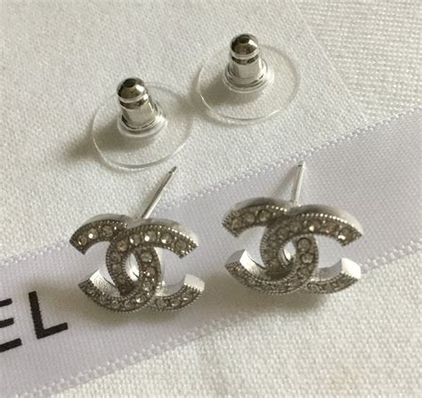 chanel hanging earrings|authentic chanel stud earrings.